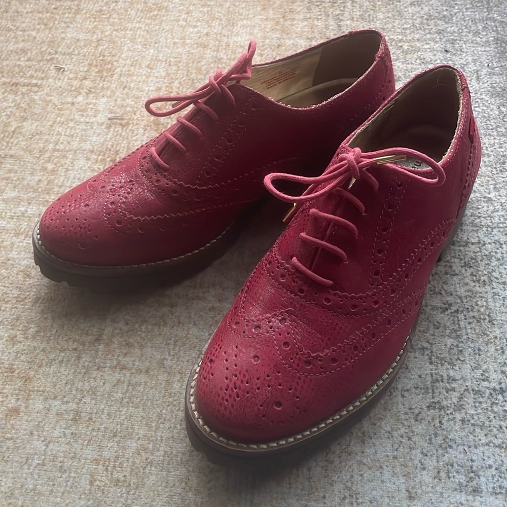 NWOB Marc Joseph New York Central Park West red wingtips oxford shoes sz 6